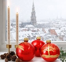glas julekugler 8 cm tæt på